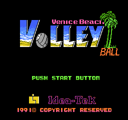 Venice Beach Volleyball (USA) (Unl) Title Screen